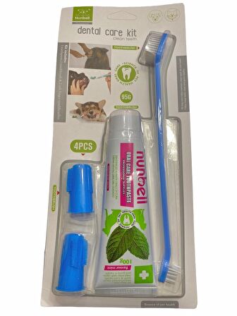 Nunbell Dental Care Kit Kedi Köpek Naneli Diş Bakım Seti