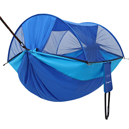 KingCamp Multi-function 3 ü 1 Arada Çift Kişilik Cibinlikli Hamak Blue