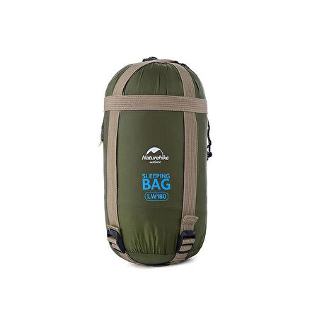 NATUREHIKE LW180 MİNİ UYKU TULUMU SOL FERMUAR XL BEDEN YEŞİL RENK