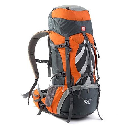 Naturehike Tirmaniş 70 lt Su Geçirmez Outdoor Sırt Çantası Turuncu