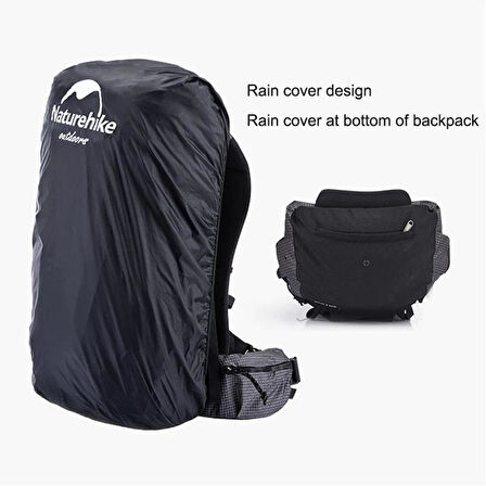 Naturehike Rock 60+5 Lt Trekking Sırt Çantası BLACK