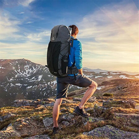 Naturehike Rock 60+5 Lt Trekking Sırt Çantası BLACK