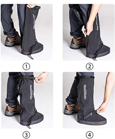 Naturehike Snow Fox Outdoor High-Tube Tozluk + Kum Ayakkabısı Night Black-35-37