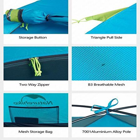Naturehike Sky Lite 3 Kişilik Çadir - Koyu Yeşil