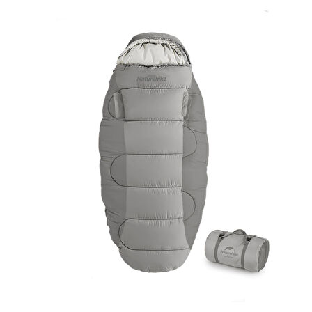 NATUREHİKE PS200 UYKU TULUMU -4 DERECE GRİ
