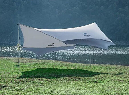 Naturehike Hexagon Sunrise Canopy 3.5x4 mt Tarp [Güneş ve Rüzgar Koruma Tentesi]