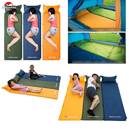 Naturehike Ultralight Şişme Kamp Matı | 185*60*2.5 cm | SARI