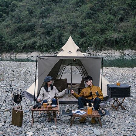 NATUREHİKE Ranch 4 Kişilik Piramit Lüks Kamp Çadırı