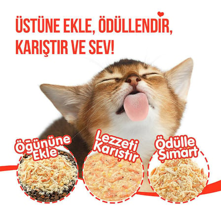 Wanpy Fluffy Topper Dondurularak Kurutulmuş Tavuklu ve Kedi Otlu Kedi Ödül Maması 30gr