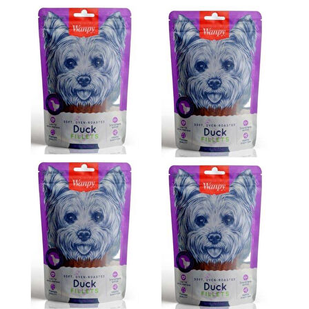 Wanpy Gerçek Ördek Fileto Köpek Ödülü 100 gr x 4 Adet