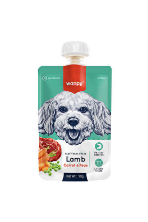Taze Kuzulu&Havuçlu 10'lu Köpek Et Ezmesi 90 gr