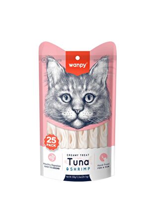 Wanpy Ton Karides 25 X 14 Gr Krema Kedi Ödül Maması