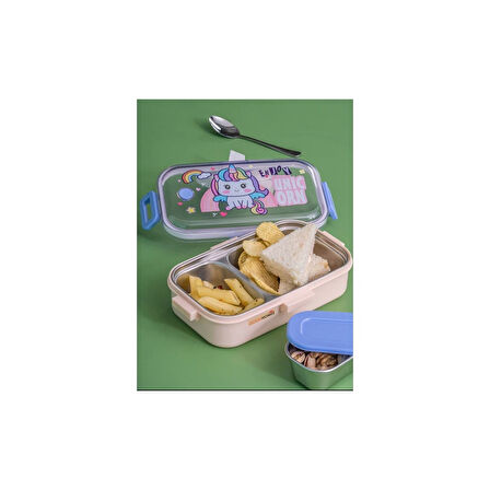 AKILLIELMA-LUNCH BOX BESLENME KABI ÇELİK İTHAL ENJOY KREM K.2537 92553 0237