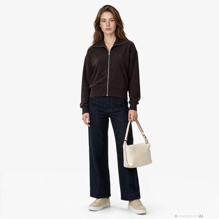 Nautica Kadın Kahverengi Sweatshirt