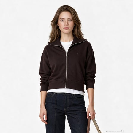 Nautica Kadın Kahverengi Sweatshirt