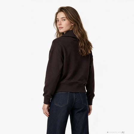 Nautica Kadın Kahverengi Sweatshirt