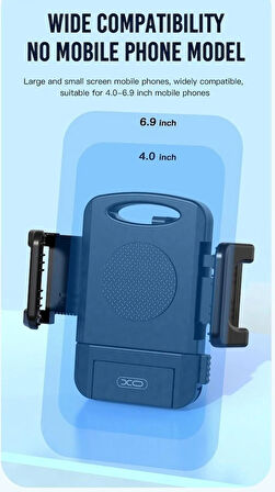 Bisiklet Telefon Tutucu  Motosiklet Scooter Bisiklet Cep Telefonu 4-6.9 Inç. 360° Tutucu
