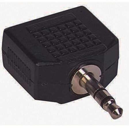 AYT TİCARET 3.5 MM STEREO ERKEK / 3.5 MM 2 DİŞİ ÇEVİRİCİ JACK (ELEKTROMER)