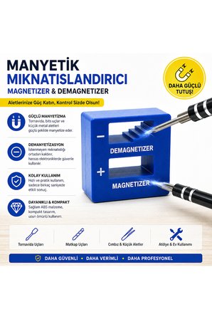SYT-516 Manyetik Mıknatıslandırıcı Magnetizer Demagnetizer - Mıknatıslayıcı ve Manyetik Giderici Aparat