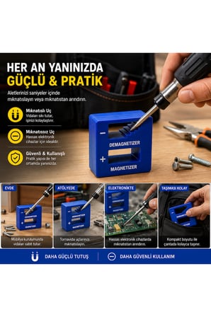 SYT-516 Manyetik Mıknatıslandırıcı Magnetizer Demagnetizer - Mıknatıslayıcı ve Manyetik Giderici Aparat