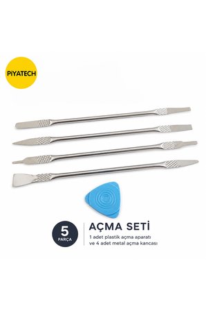 5 Parça Profesyonel Metal Açma Kanca Seti – Telefon, Tablet ve Laptop Tamiri