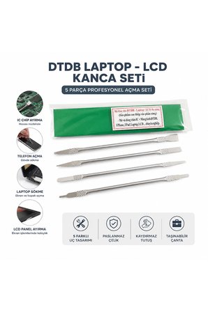 5 Parça Profesyonel Metal Açma Kanca Seti – Telefon, Tablet ve Laptop Tamiri