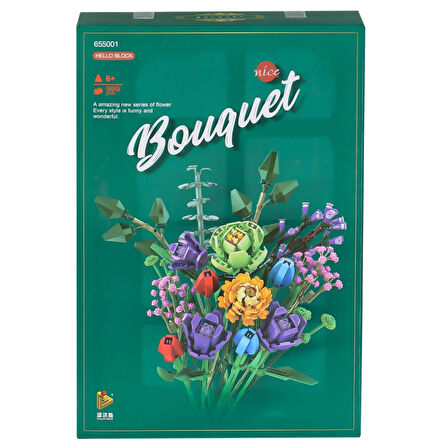 P655001 Panlos Çiçek Buketi 999 Parça Blok Seti -Vagon life