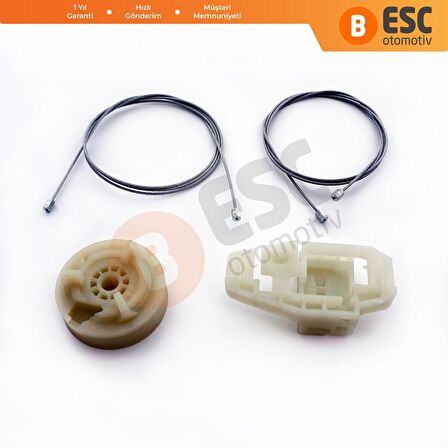 Citroen C3 2002-2009 İçin Ön Sağ Cam Kriko Tamir Seti 9221 AP