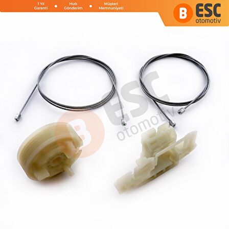 Citroen C3 2002-2009 İçin Ön Sağ Cam Kriko Tamir Seti 9221 AP