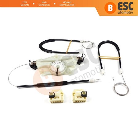 Seat Leon MK1 İçin Ön Sol Cam Kriko Tamir Seti 1M0837461A