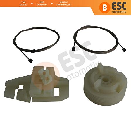 Renault Modus İçin Sağ Ön Kapı Cam Kriko Tamir Seti