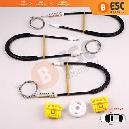 Saab 9 3 2003-2012 İçin Ön Sol veya Sağ Cam Kriko Tamir Seti