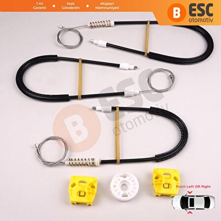 Saab 9 3 2003-2012 İçin Ön Sol veya Sağ Cam Kriko Tamir Seti