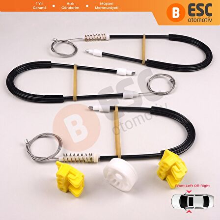 Saab 9 3 2003-2012 İçin Ön Sol veya Sağ Cam Kriko Tamir Seti