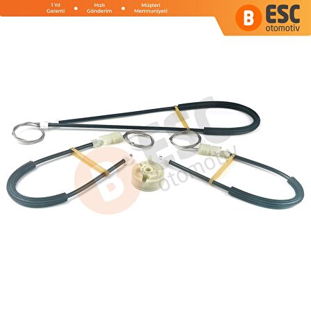 Renault Megane 2 Cabriolet CC 2002-2009 İçin Sol Ön Kapı Cam İndirme Kaldırma Mekanizma Tamir Takımı