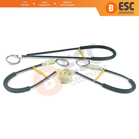 Renault Megane 2 Cabriolet CC 2002-2009 İçin Sol Ön Kapı Cam İndirme Kaldırma Mekanizma Tamir Takımı