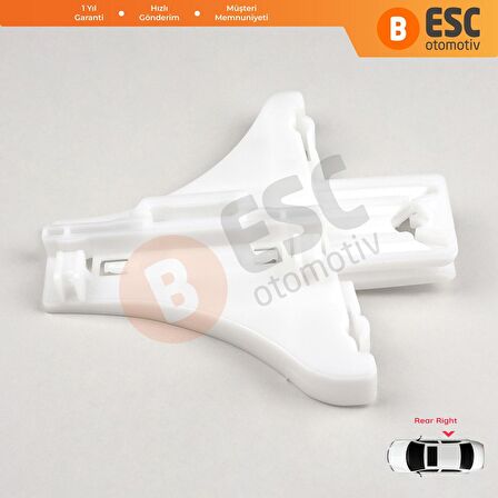 VW Golf 4/5 Bora Passat İçin Arka Sağ Cam Kriko Klipsi 1J4839462C