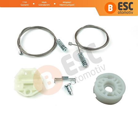 Mercedes E W210 S210 1995-2003 2107301646 2107301546 İçin Arka Sol veya Sağ Cam Kriko Tamir Seti