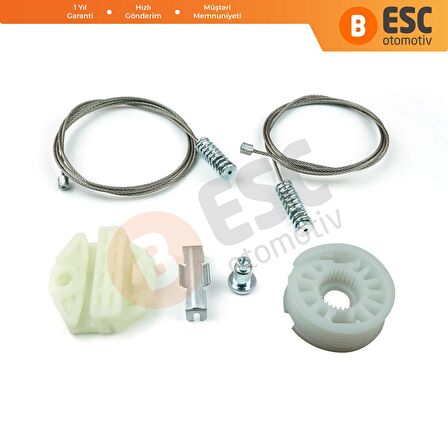 Mercedes E W210 S210 1995-2003 2107301646 2107301546 İçin Arka Sol veya Sağ Cam Kriko Tamir Seti