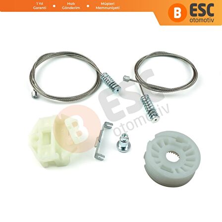 Mercedes E W210 S210 1995-2003 2107301646 2107301546 İçin Arka Sol veya Sağ Cam Kriko Tamir Seti