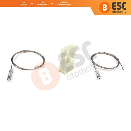 Renault Clio 3 İçin Arka Sağ Kapı Cam Kriko Tamir Seti