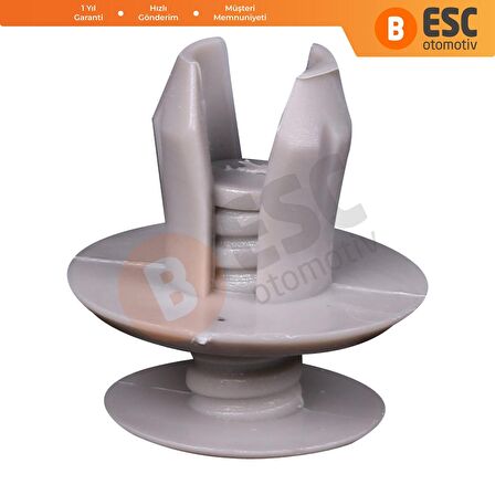 VW için 10 Adet Döşeme Paneli Tutucu Klipsi Açık Gri 7018672991YZ