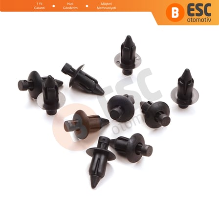 Suzuki Nissan Honda için 10 Adet İtmeli Tip Klips 09409083085ES
