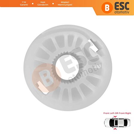 VW Touran Audi A4 İçin Ön Sağ veya Sol Kapı Cam Kriko Makarası