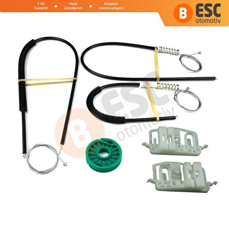 Ford Fiesta Fusion 2002-2008 Coupe İçin Ön Sağ veya Sol Cam Kriko Seti 2S51B045H17A