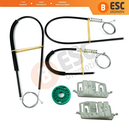 Ford Fiesta Fusion 2002-2008 Coupe İçin Ön Sağ veya Sol Cam Kriko Seti 2S51B045H17A