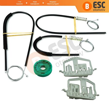 Ford Fiesta Fusion 2002-2008 Coupe İçin Ön Sağ veya Sol Cam Kriko Seti 2S51B045H17A