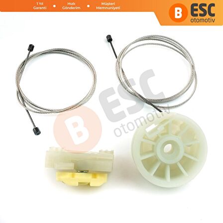 Opel Meriva İçin Arka Sol Kapı Cam Kriko Tamir Seti