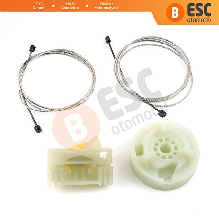 Opel Meriva İçin Arka Sol Kapı Cam Kriko Tamir Seti