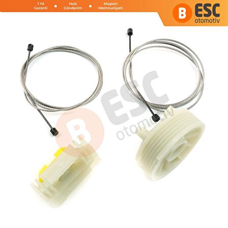 Opel Meriva İçin Arka Sağ Kapı Cam Kriko Tamir Seti